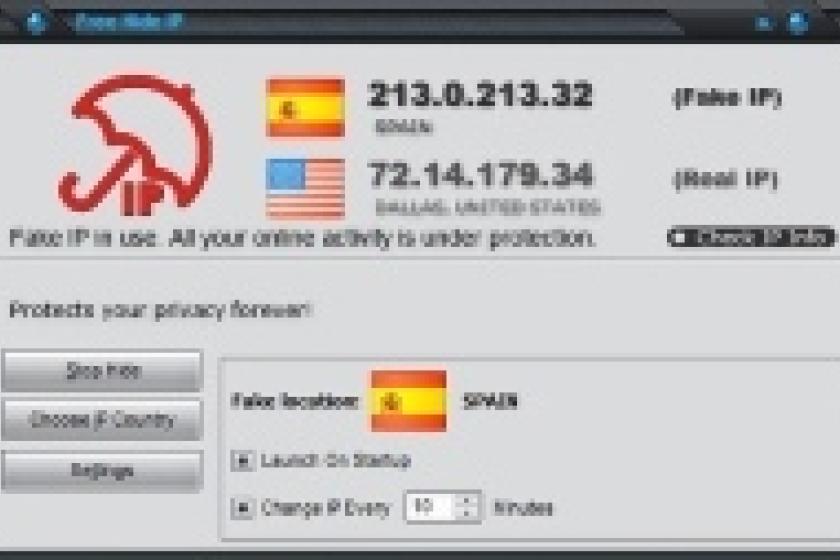 Mit "Free Hide IP" wechseln Sie Ihre Nationalität im Handumdrehen – zumindest was die IP-Adresse angeht.