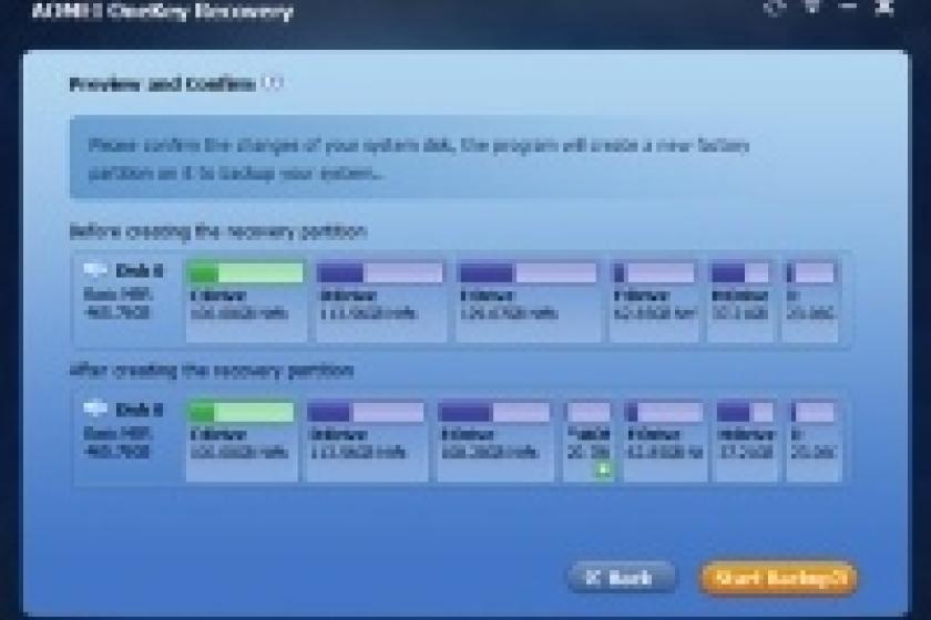 Mit "AOMEI OneKey Recovery" die Systempartition zu sichern, fällt dank der übersichtlichen GUI nicht schwer