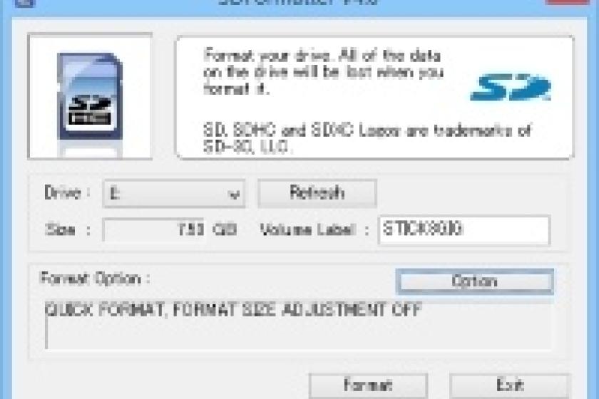 Bei "SD Formatter" handelt es sich um ein Formatierungs- und Lösch-Tool speziell für SD-Karten
