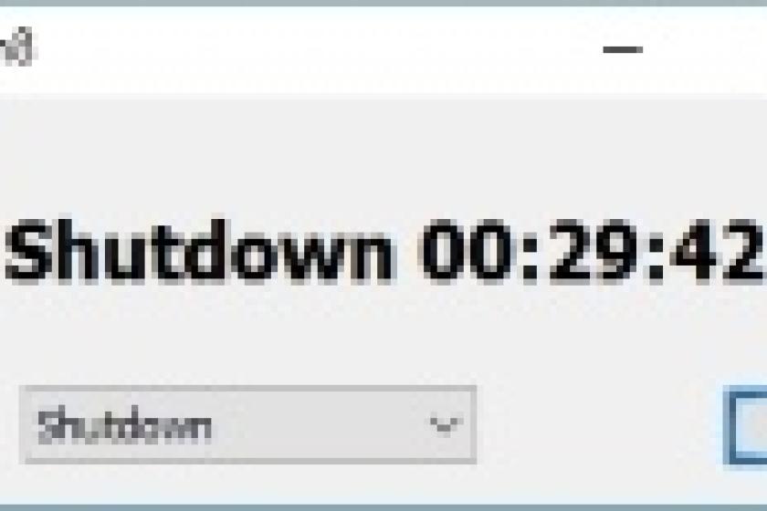 Der Countdown läuft – mit "Shutdown8" gestaltet sich das geplante Herunterfahren des PCs sehr einfach.