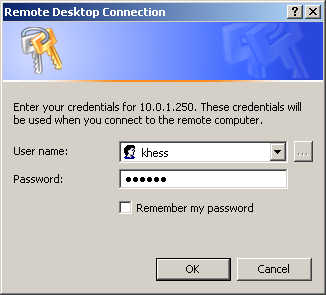 Abbildung 2: In diesem Windows-Dialog muss der Anwender seinen Benutzernamen und das Passwort auf dem Linux-Server eingeben.