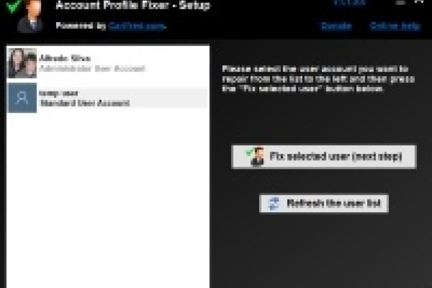 "Account Profile Fixer" erweist sich als Retter in der Not bei defekten Windows-Benutzerprofilen.