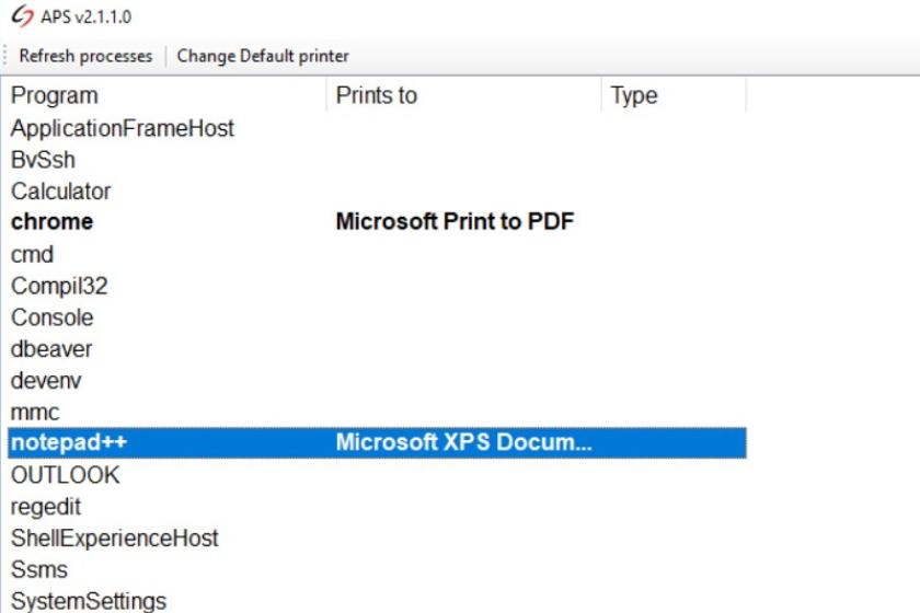 Der Automatic Print Switcher erlaubt das Zuordnen von Druckern zu Anwendungen.