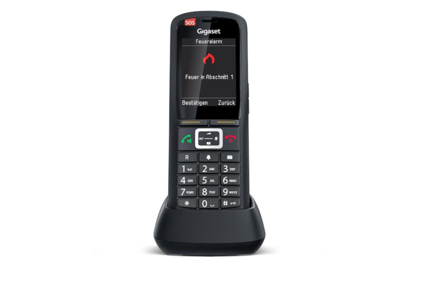 Auf Sicherheit ausgelegt ist das DECT-Telefon Gigaset R700H protect PRO.