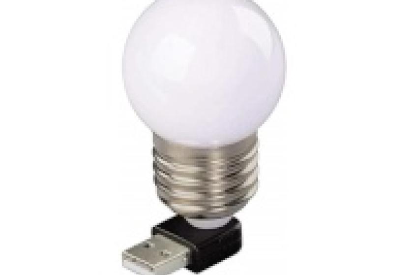Es werde Licht: Dank der USB-Glühlampe von Hama finden Sie auch im Dunkeln die richtigen Tasten.