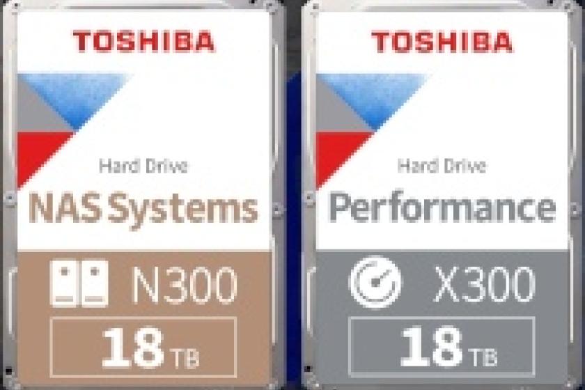 18 TByte fassen die Neuzugänge der N300- und X300-Serie von Toshiba.