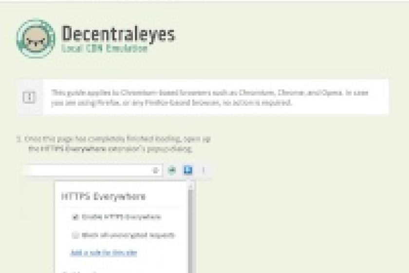 Der Trackingblocker Decentraleyes steht als Add-on unter anderem für Firefox, Chrome und Opera zur Verfügung