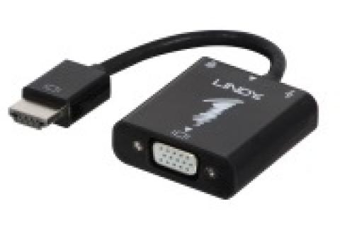 Mit dem "HDMI an VGA & Audio Adapter" von Lindy lassen sich auch alte Ausgabegeräte weiter nutzen