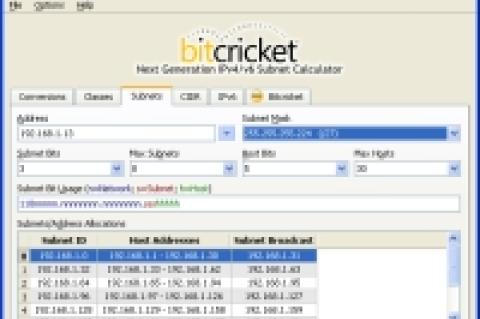 Bitcricket IP Subnet Calculator