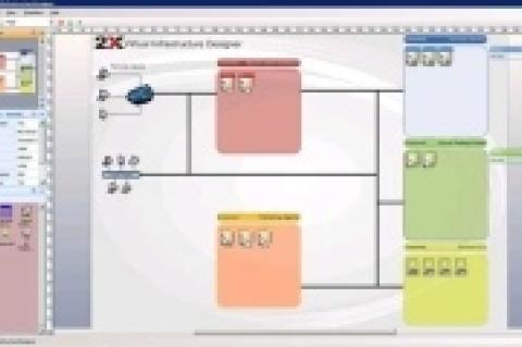 Der VirtualInfrastructureDesigner von 2X erlaubt die grafische Planung von virtuellen Umgebungen