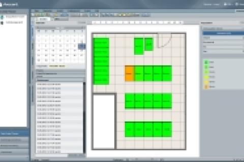 "Avocent Data Center Planner 4.0" visualisiert mittels unterschiedlicher Farben die Verbrauchswerte der Server-Schränke