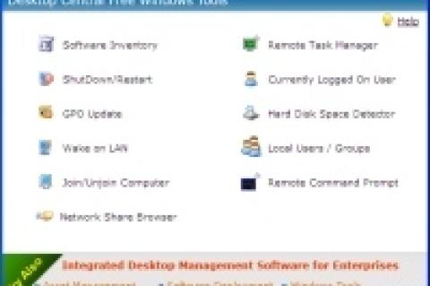 Die "Desktop Central Free Windows Tools 2" vereinen nützliche Netzwerk-Tools in einem Startmenü