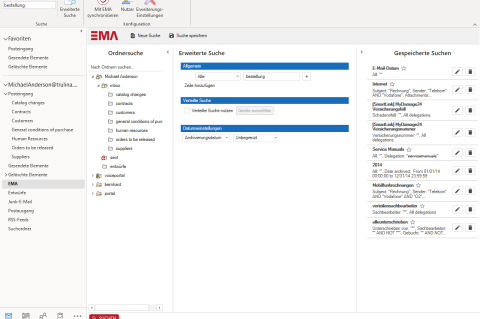 Die neue EMA-Outlook-Erweiterung ist als native Windows-Anwendung konzipiert.