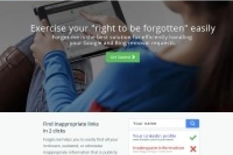 "Forget.me" will es auch nicht so versierten Nutzern erleichtern, persönliche Daten aus Suchmaschinen löschen zu lassen