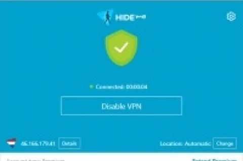 Ist "hide.me" erst einmal eingerichtet, etablieren Sie die sichere VPN-Verbindung mit einem Klick.