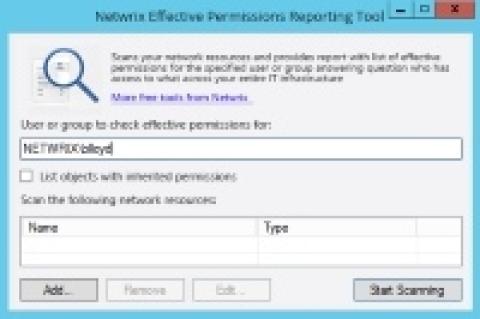 Das "Netwrix Effective Permissions Reporting Tool" bringt User- und Gruppen-Berechtigungen im AD auf den Schirm.