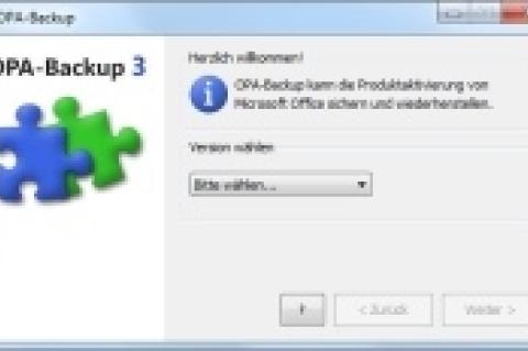 Ein erneutes Aktivieren von Microsoft Office beim Neuaufsetzen eines Systems muss dank OPA-Backup nicht sein