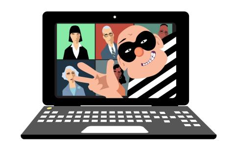 Ungebetene Besucher: Unternehmen müssen Videokonferenzen wirkungsvoll gegen Gefahren abschotten.