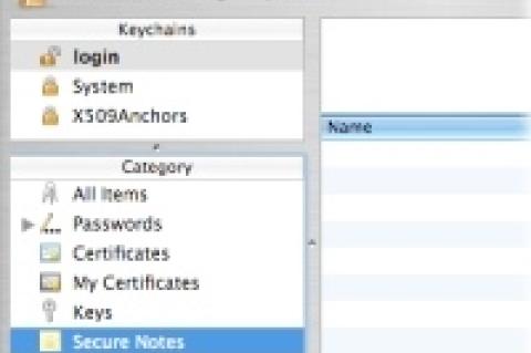 Die Option, SSL-Zertifikaten unter Mac OS X automatisch zu überprüfen, muss über den Schlüsselbund angestoßen werden