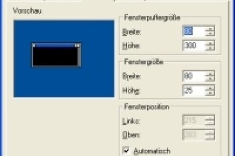 Mit ein paar Klicks lässt sich dem DOS-Fenster zumindest ein größeres Standardformat zuweisen