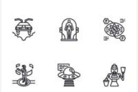 Beispiele für Icons der Kategorie "zukunftsweisede Technologie":   