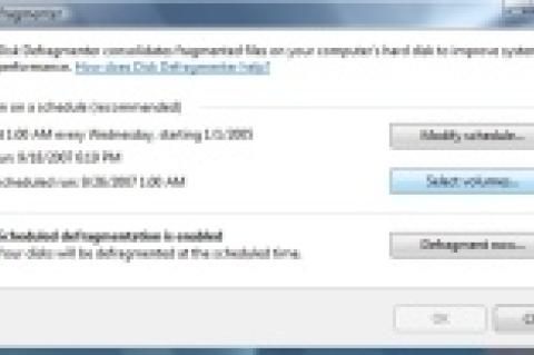 Die automatische Defragmentierung unter Windows Vista lässt sich auch abschalten