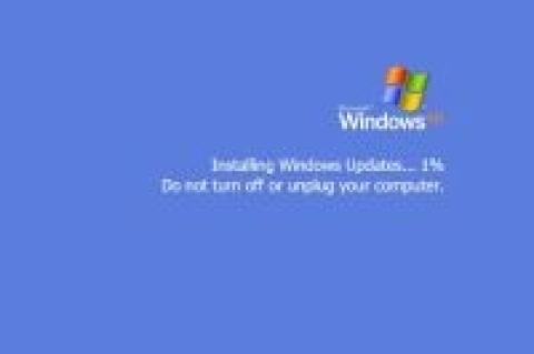 Eine der älteren Ansichten, die UpdateFaker anbietet: Der Fake-Screen zum Windows-XP-Update.