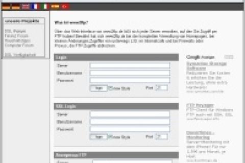 Mit Hilfe von "web2ftp.de" lassen sich Server nun auch aus dem Internetcafe verwalten 