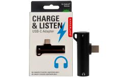 Mit dem "USB-C-Adapter Charge & Listen" ist das gleichzeitige Laden des Smartphones und Musikhören möglich.